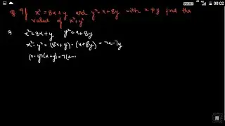 IOQM(PRMO 2020)/IMPORTANT QUESTION/If x^2 = 8x + y and y^2 = x + 8y.....