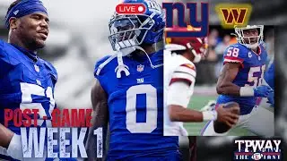 New York Giants vs Washington Commanders Post-Game Livestream!