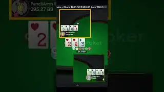 Gotta love those small rundowns in PLO... #pokerlife #highstakespoker #potlimitomaha #pokerplayer