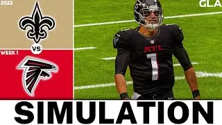 Saints Vs. Falcons 2022 Week 1 Simulation | Madden 22 Updated Rosters | Next Gen PS5