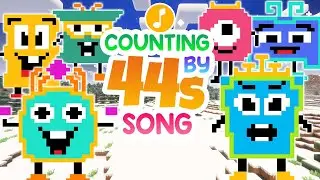 Counting by 44s Song | Numberblocks Minecraft | Skip Counting by 44s