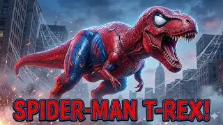 Spider man T-Rex&rsquo;s Epic Jungle Hunt!&rdquo; 🦖 🕷️ 