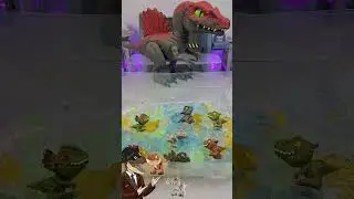 Jurassic World Mini Snap Squad Crushivores!!