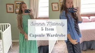 10 Item Capsule Wardrobe | Summer Maternity Capsule Wardrobe | Extreme Minimalist Wardrobe