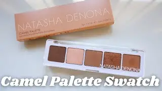 NATASHA DENONA CAMEL PALETTE SWATCHES ON MEDIUM BROWN ASIAN SKIN // A neutral lover's dream palette