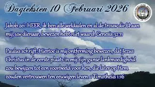Dagteksten & Gebed 10 Februari 2026 EBG Immanuel SXM