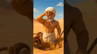 &ldquo;Farmer & Monkey Story in Desert 🌴 | Never Give Up Moral Story | #shorts&rdquo; #ai #animation