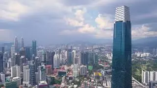 drone shots of kuala lumpur skyline with skyscrape 2023 11 27 05 35 00 utc