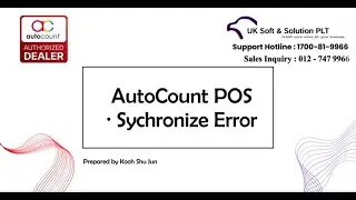 Fixing Common Sync Error in AutoCount POS / FNB 5.2 - Troubleshooting Guide