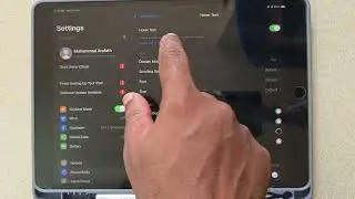 how to turn on hover text on ipad