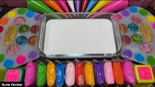 🌈🌷🎄Special Satisfying With Clay Piping Bags! Mixing Random Things into Glossy Slime#unfreezeaccount