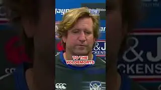 Des Hasler's hilariously random 'Voldemorts' press conference 🤣🤣#9WWOS #NRL #shorts