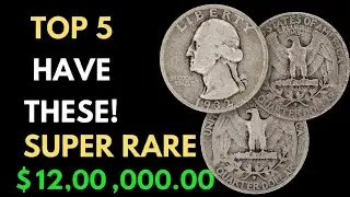 TOP 5 You Might Be Rich!! Most Valuable Rare Quarter Dollar Coins Worth HUGE MONEY!!