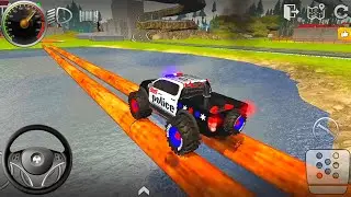 Offroad Outlaws - Racing Police Jeep Car Impassable Log Driving Car Racing Android Simulator