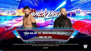 WWE 2k24 Бой между Finn Balor - Bray Wyatt 20 (NOW)