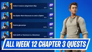 Fortnite Week 12 Season Quests Challenges Guide - How to complete Week 12 Season Quests in Chapter 3