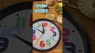 wall clocks under 600rs#wallclocks#youtubeshirte#shorts#homedecor