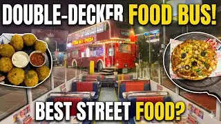 Food Bus Of India | 24 Hours | Delhi Best Street Food | South Ex | pizza | momos | Bus Restaurant 