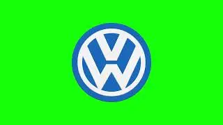 Volkswagen Logo Icon Revolving 3D Animation Loop on Green Screen | 4K | FREE TO USE