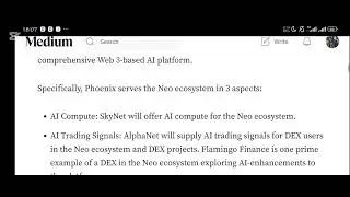 PHOENIX AND NEO: ADVANCING AI-ENHANCED BLOCKCHAIN APPLICATIONS