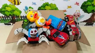 Bermain Kereta Hantu Thomas Exe, Bus Tayo, Robot Joged, Mobilan Sports, Mobil Pemadam Kebakaran. 