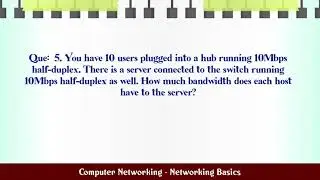 Computer Networking - Networking Basics MCQ Questions