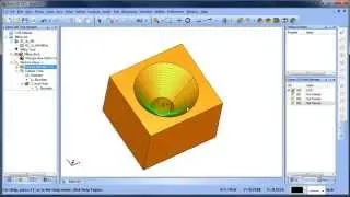 Milling a  Cone with BobCAD CAM V27