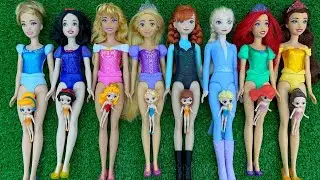 Cute Miniatures Disney Princess Frozen ELSA & Tinkerbell! #elsa #Nezha #shorts #satisfying #unboxing