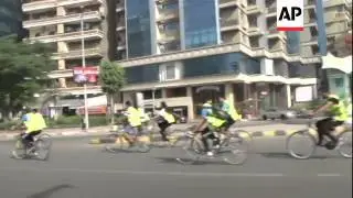Cycling enthusiasts say bikes are the only way to beat Cairo's traffic chaos