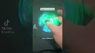 Spinner con luces led multicolor divertido y anti estr&eacute;s