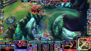 Unicorns Of Love vs Fnatic EU LCS SPRING - WEEK 8 - DAY 2