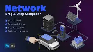 Network - Drag&Drop Isometric 3D Scene Composer