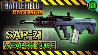 Battlefield Hardline SAR-21 Review (Gameplay) Best Gun Setup | Weapon Guide (BFH)