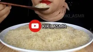 ASMR RAW RICE EATING 
