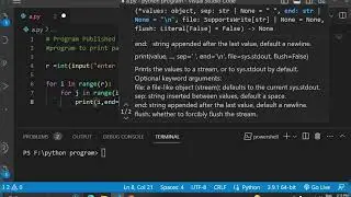 Programs to print number pattern in python