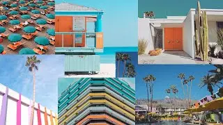 Palm Springs Moodboard | Editorial Collage Process