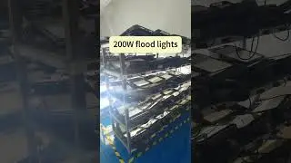 Real 200W Floodlight Factory | Full Power, Zero Drama #wholesalelighting #outdoorlighting #oemodm