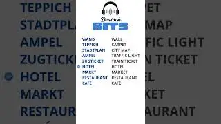 10 German Words for City Life with Binaural Beats | Learn A2 German
