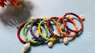 Fabric Bangles Making ♥️|Handmade Jewellery | Bangles Making ideas| @handmadejewellery123