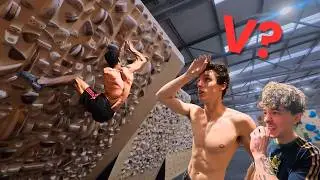 V17 Climbers VS World Cup Medalists on Insane Training Wall