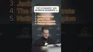 TOP 5 FUNNIEST JOE BURROW MOMENTS #fypシ #xyzcba #nfl #bengals #joeburrow
