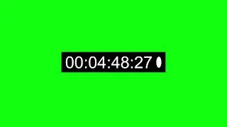 Timecode 10 Min Animation - Green Screen Effects