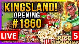 KINGSLAND! #1860 🔥 LIVE! 🔴 #1601 #1534 #2056 #C11152 #5 - Rise of Kingdoms ROK Fleisch