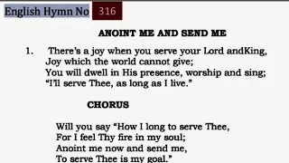 TPM English Hymn 316-Will you say 