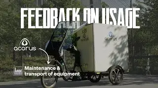 An urban CARGO BIKE in Paris for RESIDENTIAL MAINTENANCE operations !
