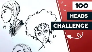 ✨DIBUIJANDO 100 CABEZAS✨ | #100headschallenge Parte 1