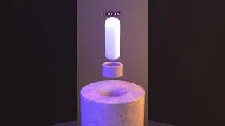 Sand to Cream many tube in moving pipe 3D Multi material Simulation in houdini