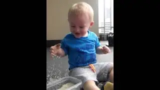 Fergus playing on Balcony Bangkok