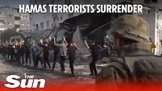 Israeli forces arrest dozens of surrendering Hamas terrorists at Kamal Adwan Hospital in Gaza