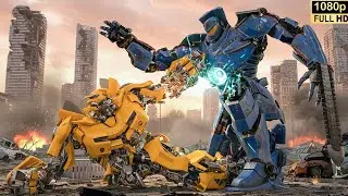 Giant Robot Battle at the Amusement Park 🤖⚡ Epic Blue vs Bumblebee | ROBOT HERO TV Transformers